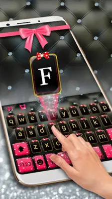 Luxury Bowknot Keyboard Theme android App screenshot 2